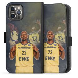 Sideflip mit langer Lasche schwarz