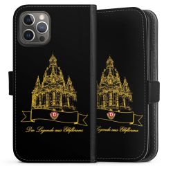 Sideflip mit langer Lasche schwarz