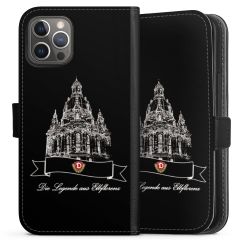 Sideflip mit langer Lasche schwarz