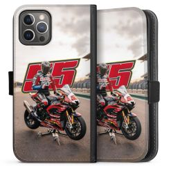 Sideflip mit langer Lasche schwarz