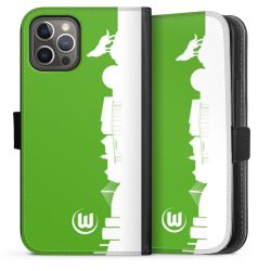 Sideflip mit langer Lasche schwarz