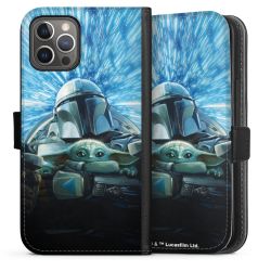 Sideflip mit langer Lasche schwarz