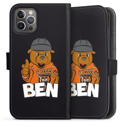 Sideflip mit langer Lasche schwarz