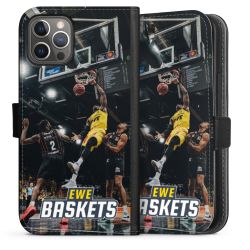 Sideflip mit langer Lasche schwarz