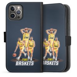 Sideflip mit langer Lasche schwarz