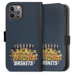 Sideflip mit langer Lasche schwarz