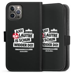 Sideflip mit langer Lasche schwarz