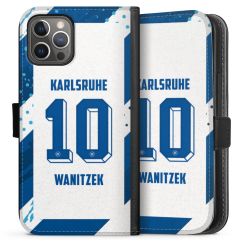 Sideflip mit langer Lasche schwarz