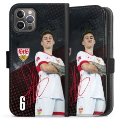 Sideflip mit langer Lasche schwarz