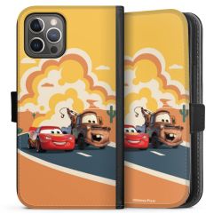 Sideflip mit langer Lasche schwarz