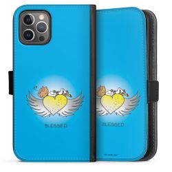 Sideflip mit langer Lasche schwarz