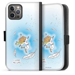 Sideflip mit langer Lasche schwarz