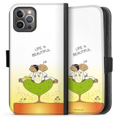 Sideflip mit langer Lasche schwarz