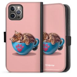 Sideflip Fodral med flap svart