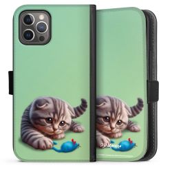 Sideflip Fodral med flap svart