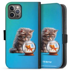 Sideflip Fodral med flap svart