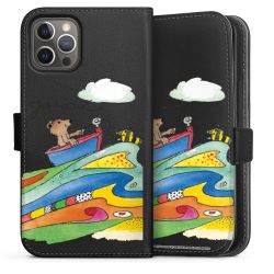 Sideflip Fodral med flap svart