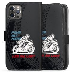 Sideflip mit langer Lasche schwarz