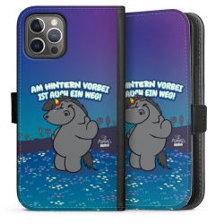 Sideflip mit langer Lasche schwarz