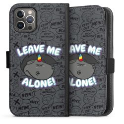 Sideflip mit langer Lasche schwarz