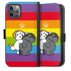 Sideflip mit langer Lasche schwarz