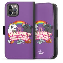 Sideflip mit langer Lasche schwarz