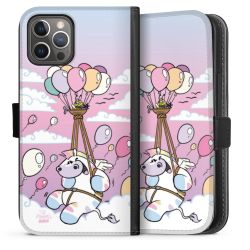 Sideflip mit langer Lasche schwarz