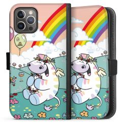 Sideflip mit langer Lasche schwarz