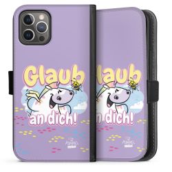 Sideflip mit langer Lasche schwarz