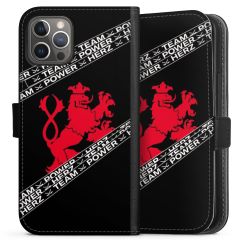 Sideflip mit langer Lasche schwarz