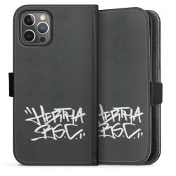 Sideflip mit langer Lasche schwarz