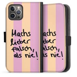 Sideflip mit langer Lasche schwarz