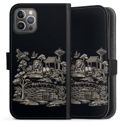 Sideflip mit langer Lasche schwarz