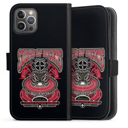 Sideflip mit langer Lasche schwarz