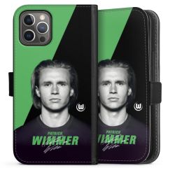 Sideflip mit langer Lasche schwarz