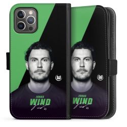 Sideflip mit langer Lasche schwarz