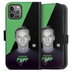 Sideflip mit langer Lasche schwarz