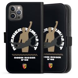 Sideflip mit langer Lasche schwarz