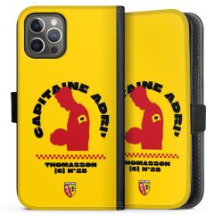 Sideflip mit langer Lasche schwarz