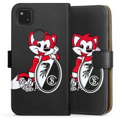 Sideflip mit langer Lasche schwarz