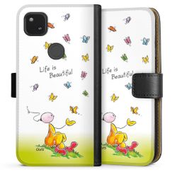 Sideflip mit langer Lasche schwarz