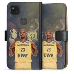 Sideflip mit langer Lasche schwarz