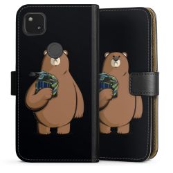 Sideflip mit langer Lasche schwarz