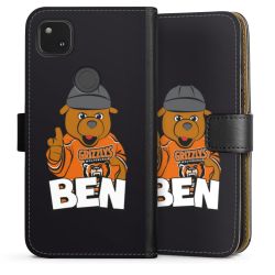 Sideflip mit langer Lasche schwarz