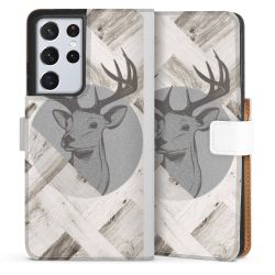 Sideflip Fodral med flap vit