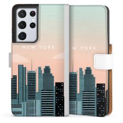 Sideflip Fodral med flap vit