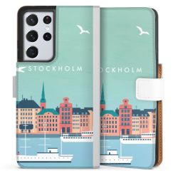 Sideflip Fodral med flap vit