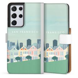 Sideflip Fodral med flap vit