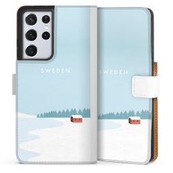 Sideflip Fodral med flap vit