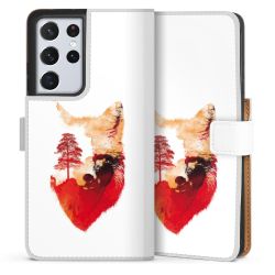 Sideflip Fodral med flap vit